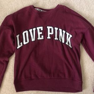 PINK-Pullover Sweatshirt